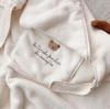 Ins Little Bear Embroidered Stroller Windproof Blanket - Portable, Warm Baby Cover for Autumn and Winter