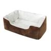 Rectangle Pet Bed Cozy Cat Orthopedic Sofa Bed Warm Plush Dog Calming Bed for Cats Dogs Multiple Sizes Colors