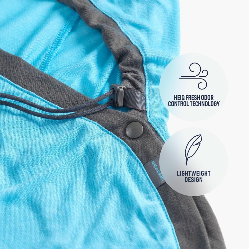 Sea To Summit Breeze Sleeping Bag Liner, Standard Mummy, with Drawcord.