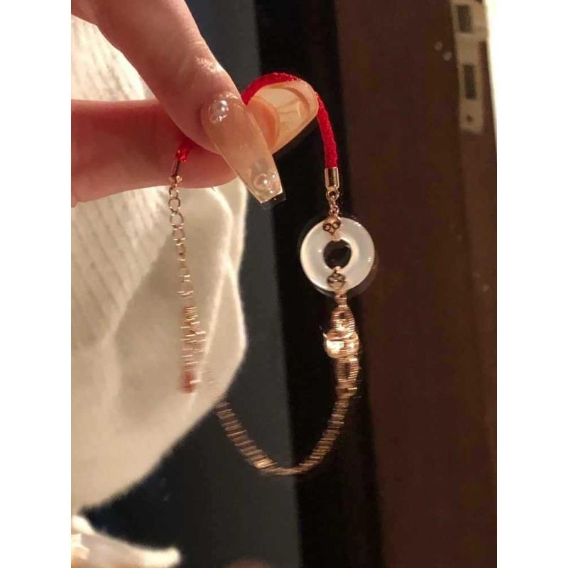 

Браслет с пряжкой Пиньань женский Гуочао новый китайский индивидуальный ретро красная веревка Фу брендовые ювелирные изделия