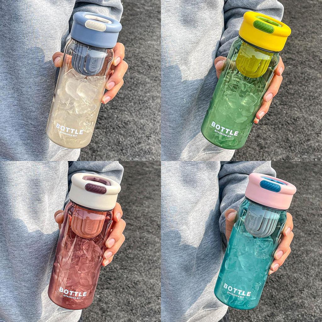 Minimalist Japanese Style Travel Tea Water Bottle With Detachable Infuser For Sports And Outdoor Use