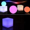 12" RGB LED Cube Stool – Remote Controlled & Rechargeable Chair with 16 Colors