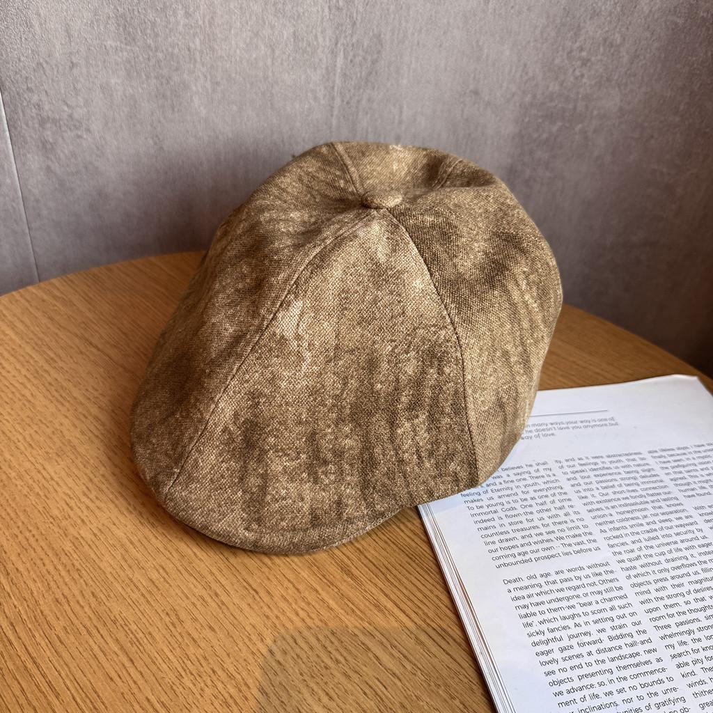 Collection Retro Autumn Beret With Dyeing Process For Casual Fashion Creative