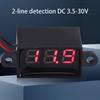 Dc 3.0V-30.0V Digital Car Voltmeter Automotive Voltage Meter Waterproof 12V Led Display Voltage Monitor Tester Motorcycle Car