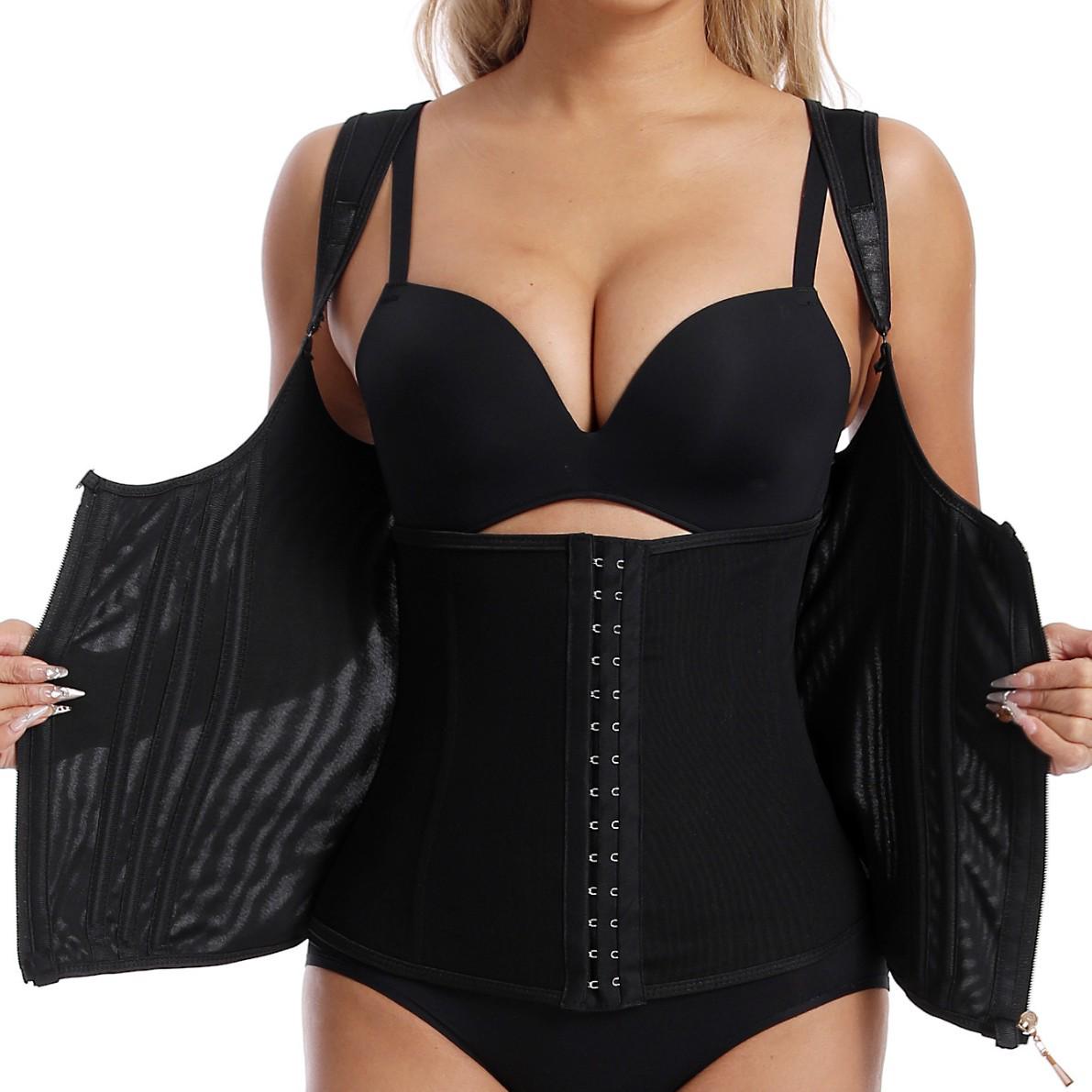 

Женский утягивающий пояс на молнии - Дышащий спортивный фитнес-пояс с рядом пуговиц M