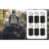 6 Pack Tie ATV Down Anchors For Polaris Ranger 570 1000 XP 700 900 800 General Lock Cargo Ride Carriage UTV Accessories Fixed