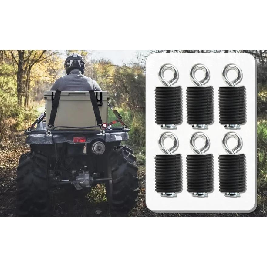 6 Pack Tie ATV Down Anchors For Polaris Ranger 570 1000 XP 700 900 800 General Lock Cargo Ride Carriage UTV Accessories Fixed
