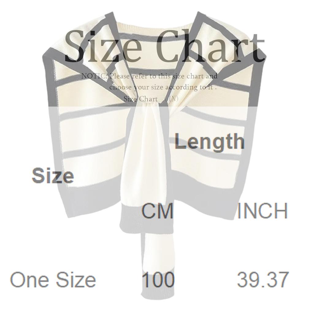 Knit Shawl Striped Fashion Trendy Chic Ladies Shoulder Wrap Stylish Black White Pattern Versatile Outerwear Elegant Accessory
