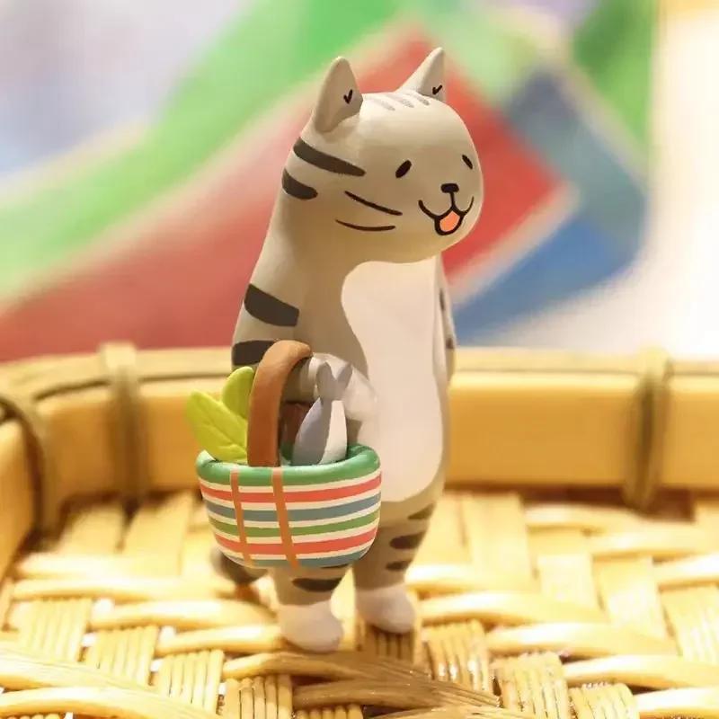 Ms Cat Blind Box Figure Toys Kittens Dolls Meow Market Blind Bag Decoration Kids Birthday Christmas Surprise Gifts Random 1Pcs