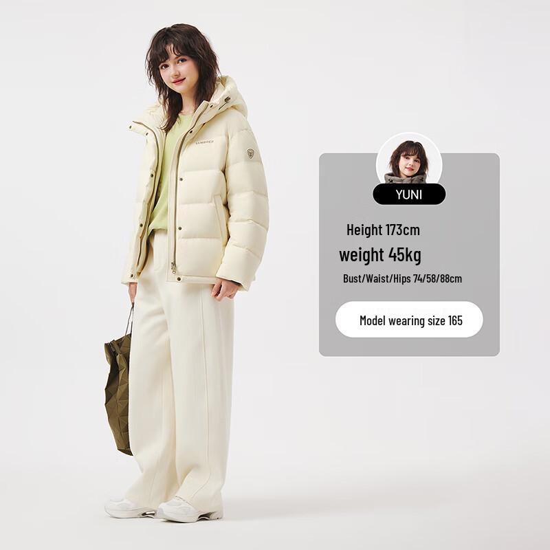 Tanboer Women's Short Hooded Puffer Jacket