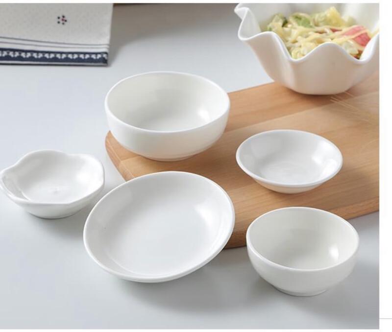 Zhaoran Japanese Style Ceramic 3-Compartment Sauce Dish