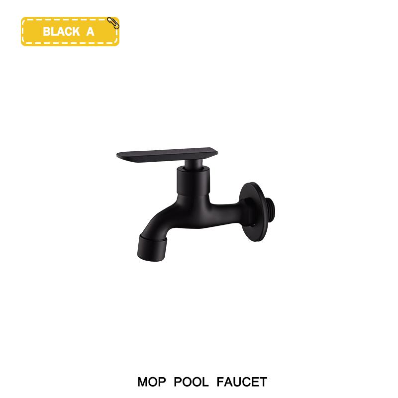 Mosiężny kran do pralki Kran ogrodowy zewnętrzny Szczotkowane złoto Montowany na ścianie G1/2 Kran do basenu na mopa Kran tylko do zimnej wody