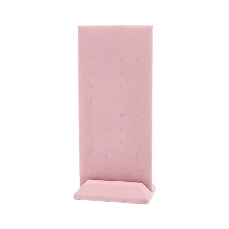 Pink Jewelry Display Props Elegant Jewelry Stand Velvets Fabric Material Jewelry Display Tray for Rings Earring Necklace
