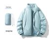 2025 Thickened Winter Cotton Jacket: Casual Solid Color, Stand Collar, Korean Style