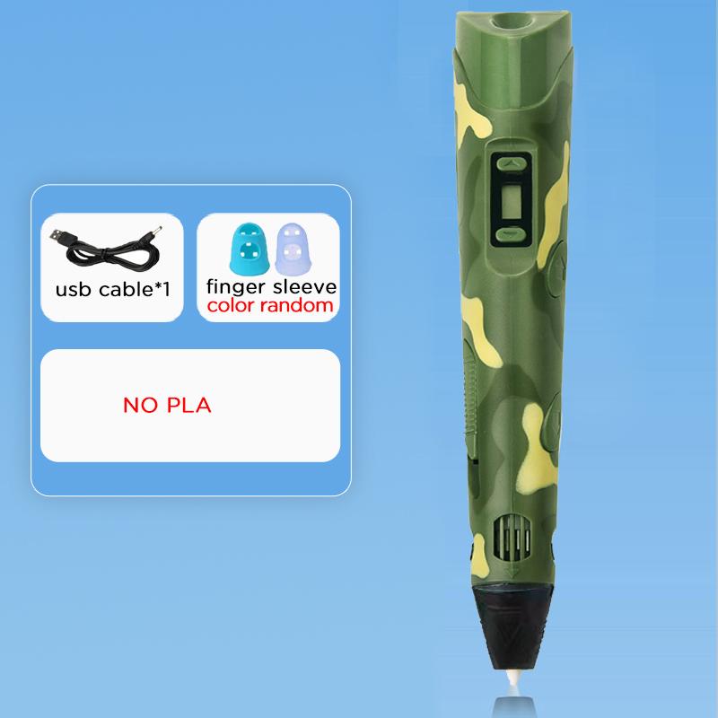 Electronic 3D Printing Pen With LED Display 25M PLA Filament Children USB Drawing Tool Drawing Toy DIY Christmas Birthday Gift