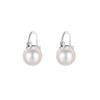 Luxury 925 Sterling Silver Pearl Stud Earrings For Women Jewelry