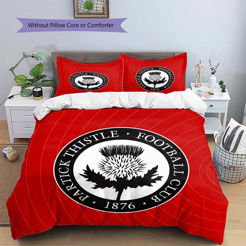 Partick Thistle F.C.  Pattern Bedding Quilt Set  Home Decoration  Gift (1 * duvet cover + 2 * pillowcase  without core)