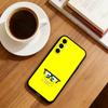 C-Cute Yellow Cartoon Sponge Phone Case Black Silicone Soft For Samsung Galaxy A73,A72,A71,A70,A53,A52,A51