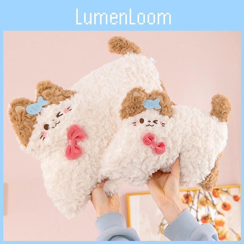 Cheerful Cat Cute Plush Toy Adorable Cartoon Girls Bedtime Pal Gift Birthday