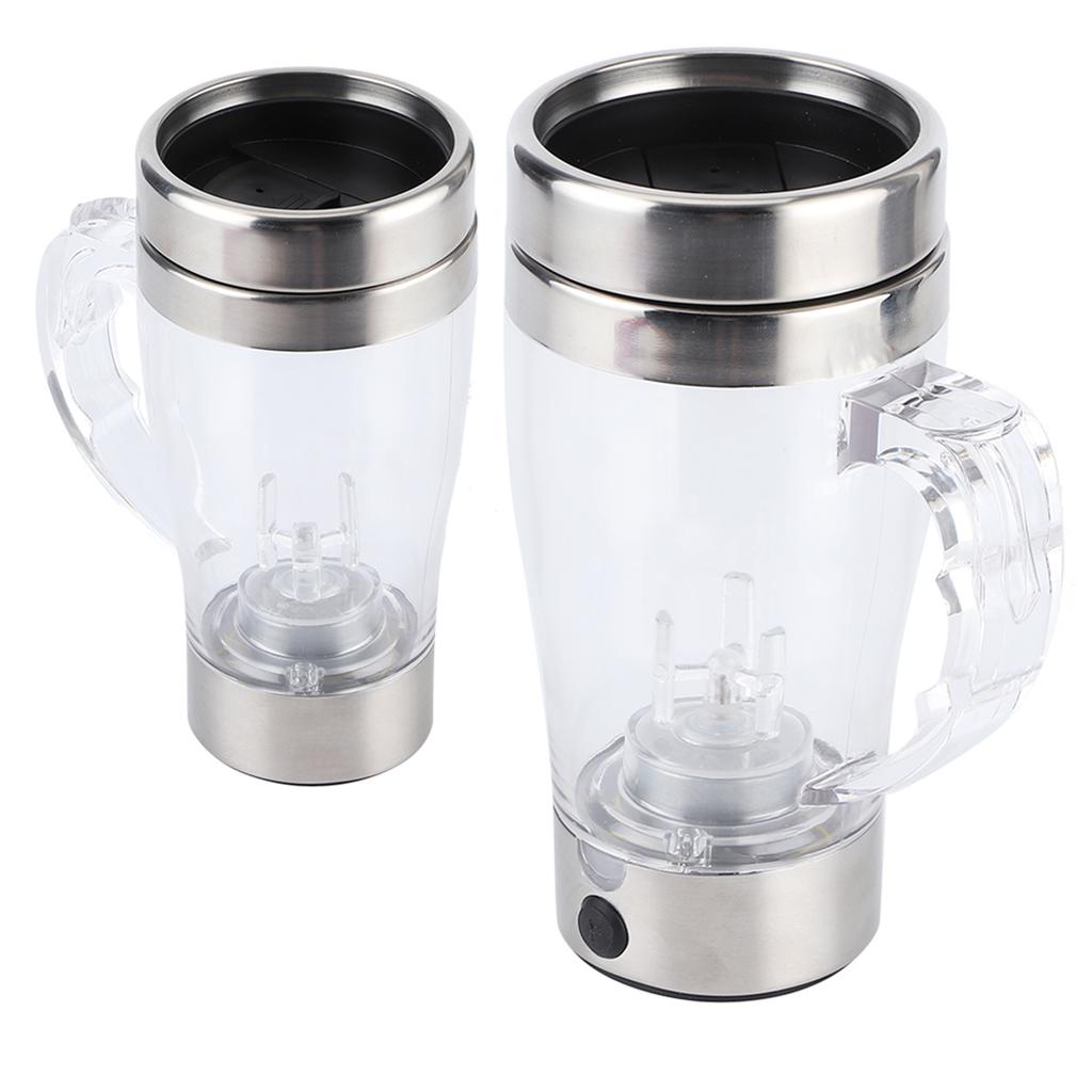 350ml Nerezový Automatický Elektrický Hrnček na Kávu Samomíchací Míchací Hrnček pro Domov Kancelář