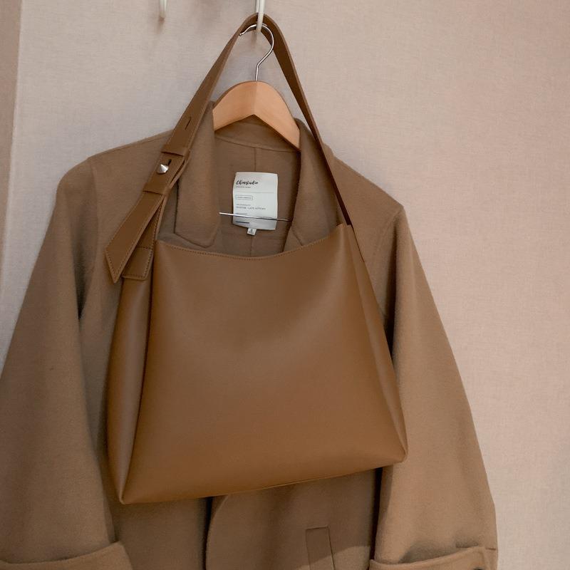 Two-piece set, mother and child bag, women's bag, fashionable spring and summer soft leather shoulder women's bag, large-capacity handbag women's bag