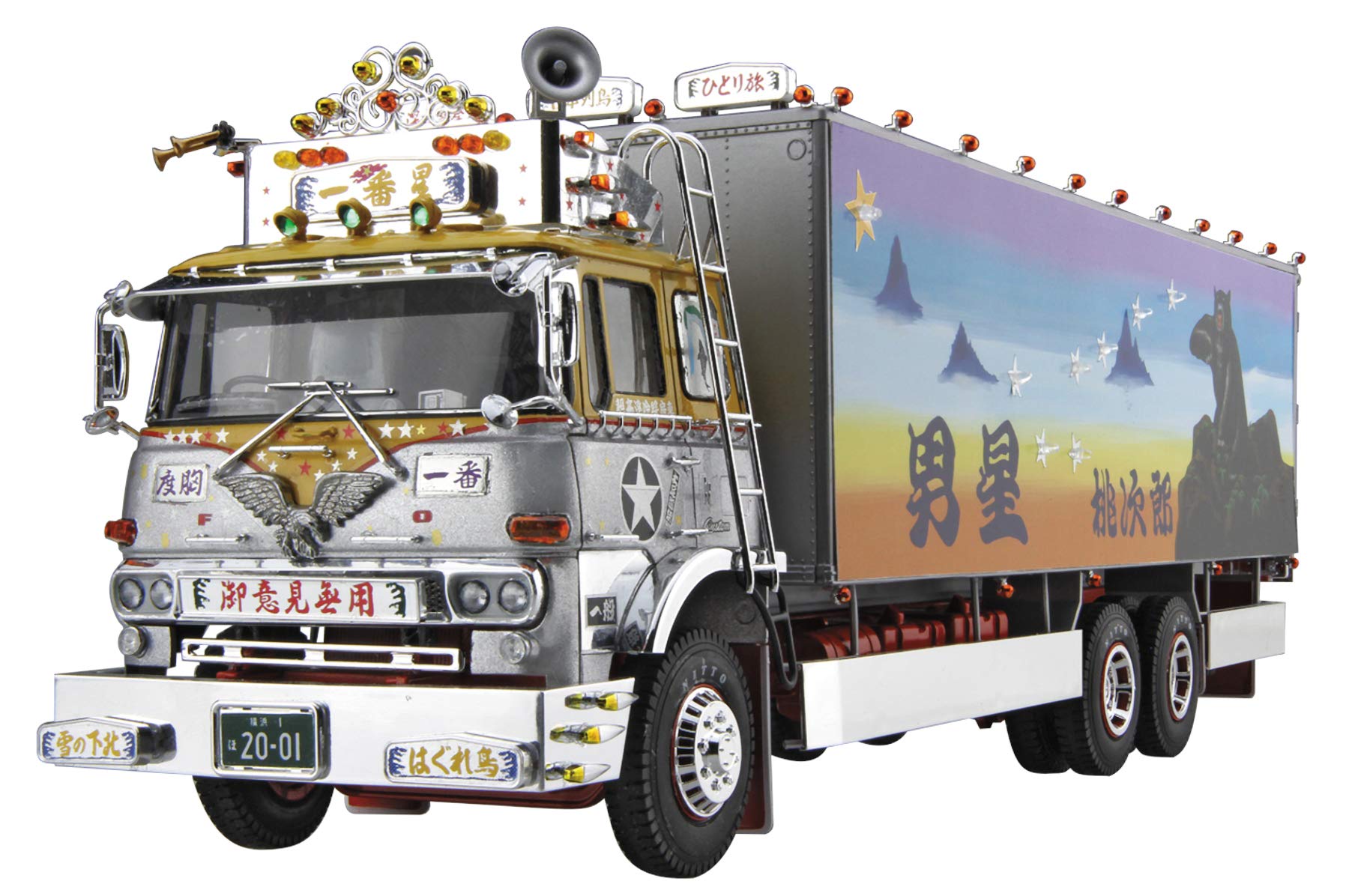 

Aoshima Bunka Kyozai Truck Yaro Series First Star No Opinions Allowed Plastic Model 1/32 No.1