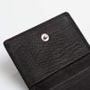 Calf Leather Coin Case Genuine Leather Coin Purse Made In Japan Black Mt18004 [Matsuoka Leather] Men's