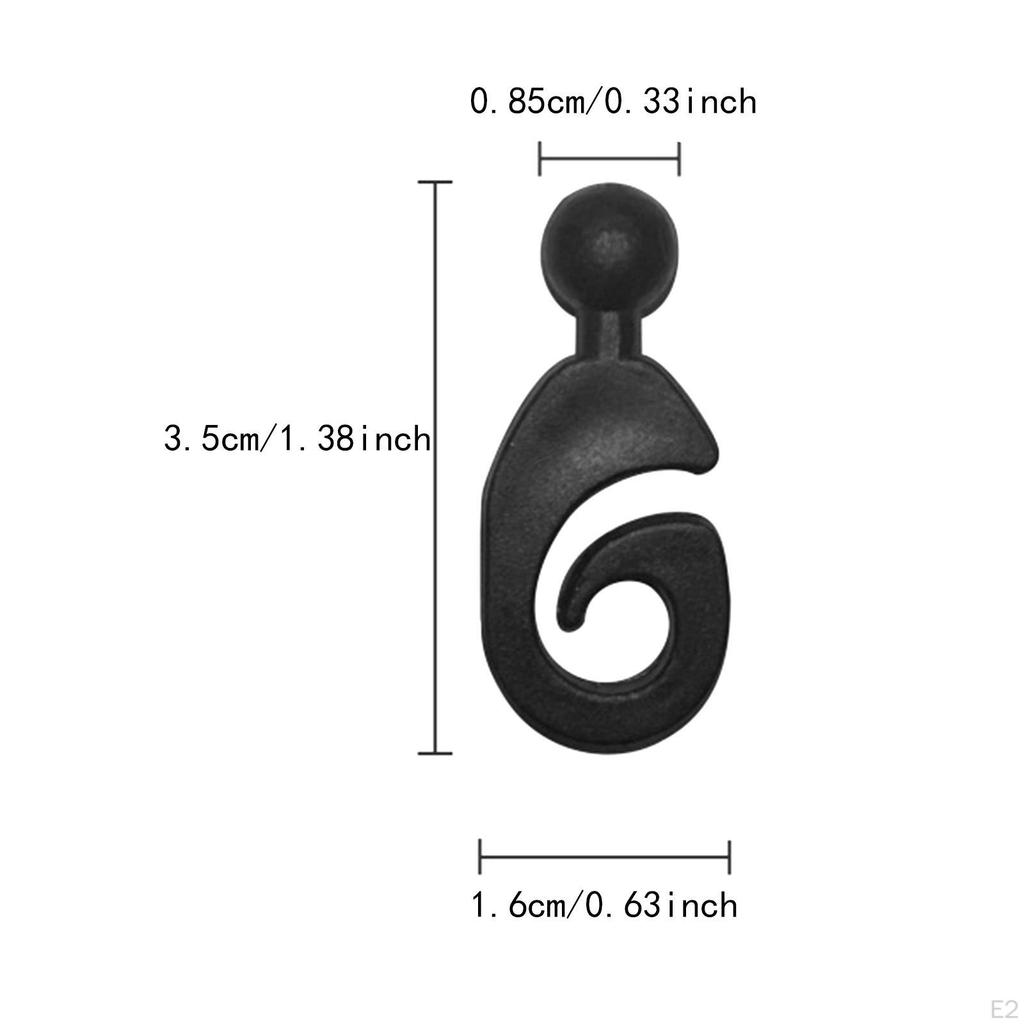 50 Pieces Hooks for Gazebo Curtains Canopy Curtain Kit Professional Drapes Sturdy Rustproof