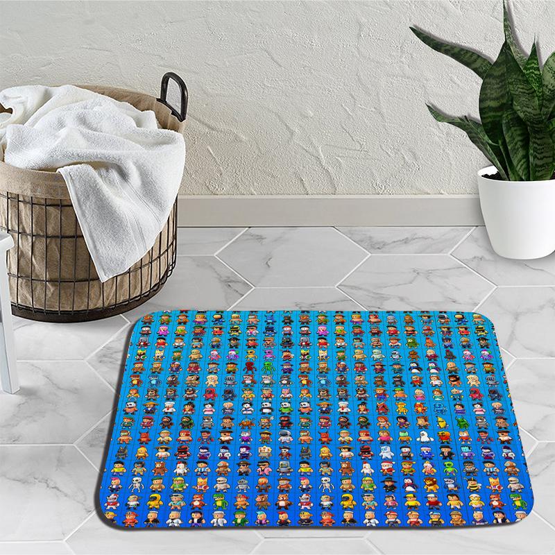 Stumble Guys Karikatür Halı Tökezlemek Oyunları Halı Yatak Odası Dekorasyon Yoga Mat Anime Açık Halı kaymaz Halı doğum günü hediyesi