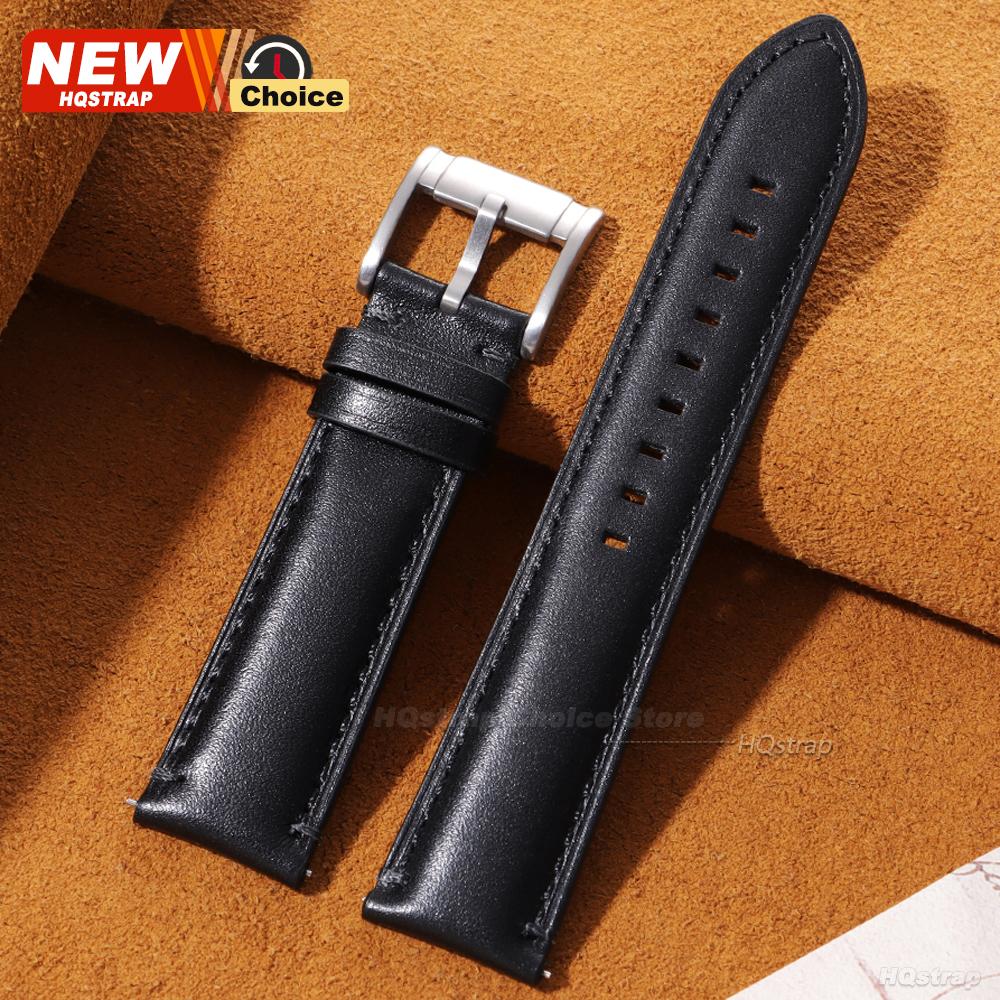 Matte Bottom Soft Watchband 22mm 24mm Women Men Waterproof Wristband Smartwatch Leather Bracelet for Seiko Watch Band for Rolex