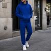 Completo da Ginnastica con Cappuccio da Uomo per Autunno Inverno, Spesso Pullover a Vestibilità Larga Tuta da Corsa, Abbigliamento Casual Atletico per Jogging