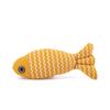 Durable And Bite-resistant Cat Toy Striped Linen Wave Fish With Catnip