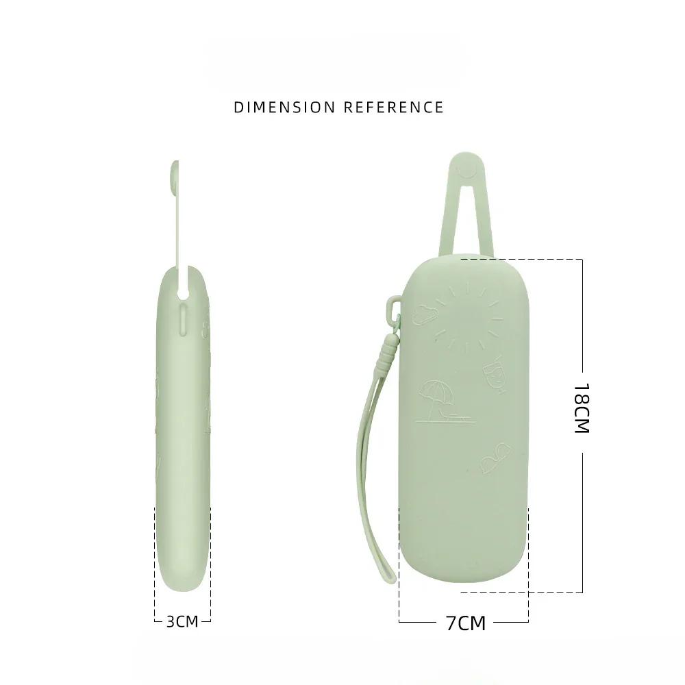 Solid Glasses Silicone Anti-scratch Bag Sunglasses Soft Case Eyeglasses Holder Simple Magnetic Color Waterproof Travel
