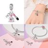 100%Copperpink Series Stars & High Heels Charms Fitoriginal Bracelets Diy Jewelry Making For Women Gift