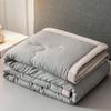 Solid Color Washed Cotton Skin-Friendly Machine Washable Summer Quilt for Air Conditioned Rooms – Thin, Single & Double Sizes