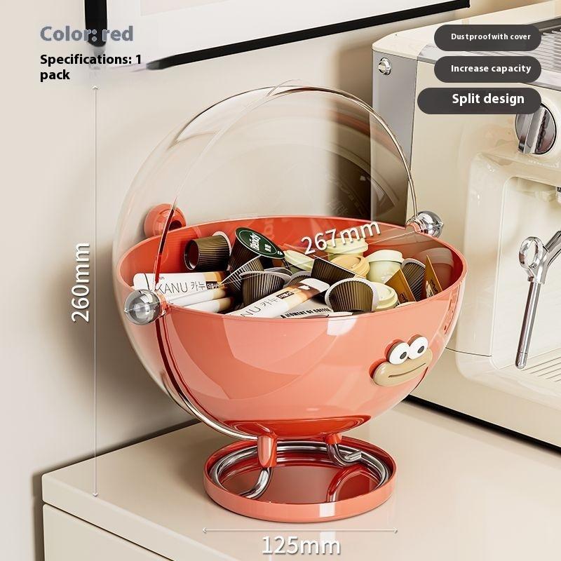 

Настольный ящик для хранения кофейных капсул, офисный журнальный столик, бар с водой, прозрачный пылезащитный стеллаж для хранения чайных пакетиков с закусками