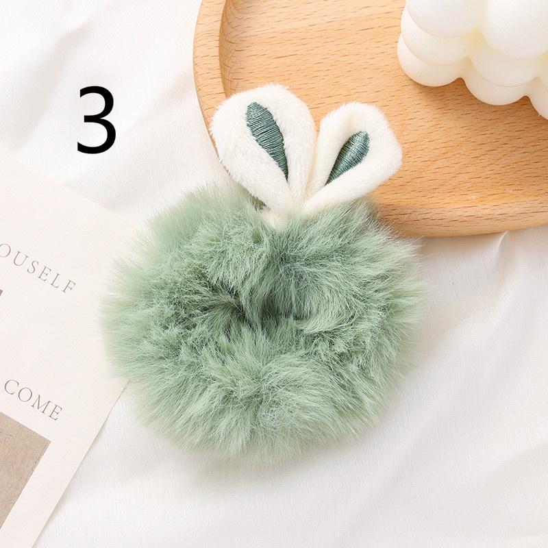 Autumn and Winter Rabbit Ears Fluffy Hair Ring Tied Hair Female Hair Head Rope