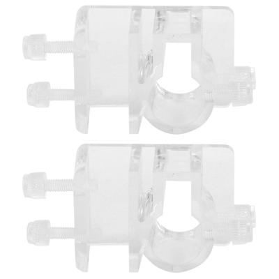 2 stuks Acryl Transparant Aquarium Vissenkom Waterpijp Slang Bevestigingsklem Buisklem Houder