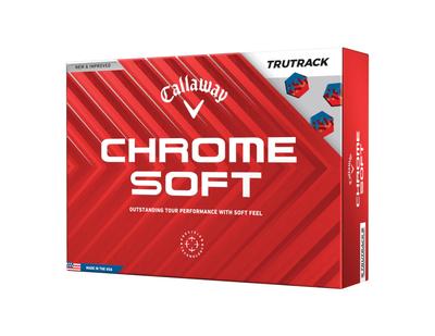 Callaway Golf Ball CHROME SOFT 24 TRUTRACK 1 Dozen (12 Pieces) 3 Piece Construction White