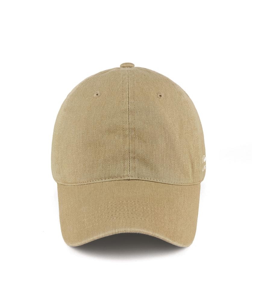 VERUTUM Side Logo Bio-Washed Cap Beige