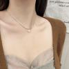 Elegant Diamond-Studded Pearl Wave Necklace: Exquisite, Versatile Niche Design