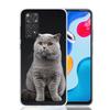 Coque de téléphone pour chat British Shorthair pour Xiaomi Redmi Note 15 14 13 12S 12 Pro Plus 11S 11E 11 11T 10S 10 Motif artistique doux Rouge