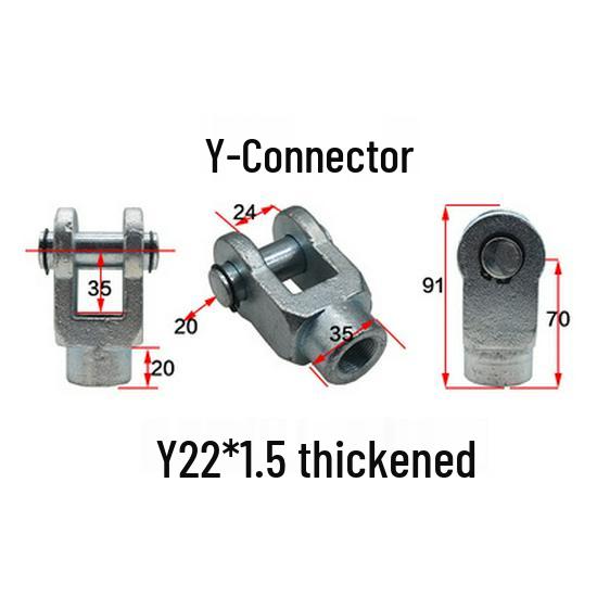 Y-Connector Hydraulic Tie Rod Cylinder Cast Steel Welded Fisheye Y-Fitting HOB I Type