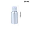 30/50/60/100/120/150/200/250Ml Aluminum Bottle With Lid Cosmetic Refillable Bottles Silver Lid Aluminum Container Travel Bottle