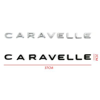 Gloss Black Platic Car Rear Boot Trunk Emblem Lettering Logo CARAVELLE