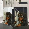 Rabbit Dog Tablet Case For iPad Pro 11th 10th 9th 8th 7th 12.9inch Mini 6 7 Air 4 5 M3 M2 1 2 M4 11inch Pro 2025 Y-Fold Holder