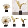 Geometric Figurines Home Decoration Novelty Feng Shui Golden Statue Ornaments for Desk Bookshelf