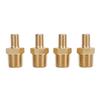 4Pcs Tank Valve 1 4in NPT Male Thread 200PSI Standard Valve Core Brass Valve with Sealing Caps for Car Repair