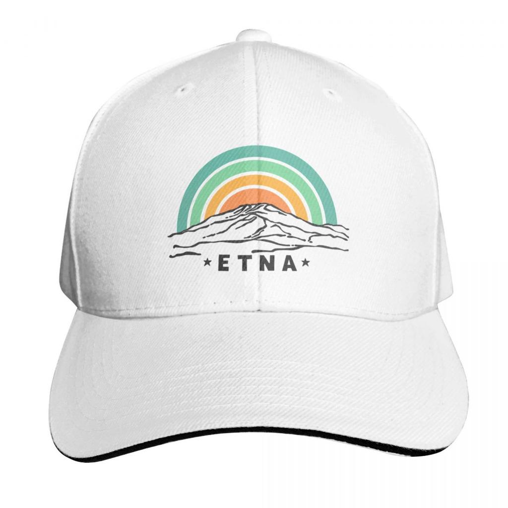 Etna Volcano Mongibello Montebello Sicilia Etna Sicily Baseball Cap Men Women Casual Summer Sport Sun Cap