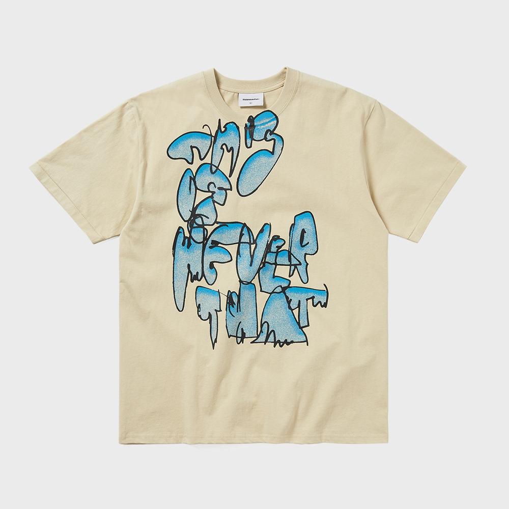 

ThIs Is Never That Graffiti Tee Pale Lime XL